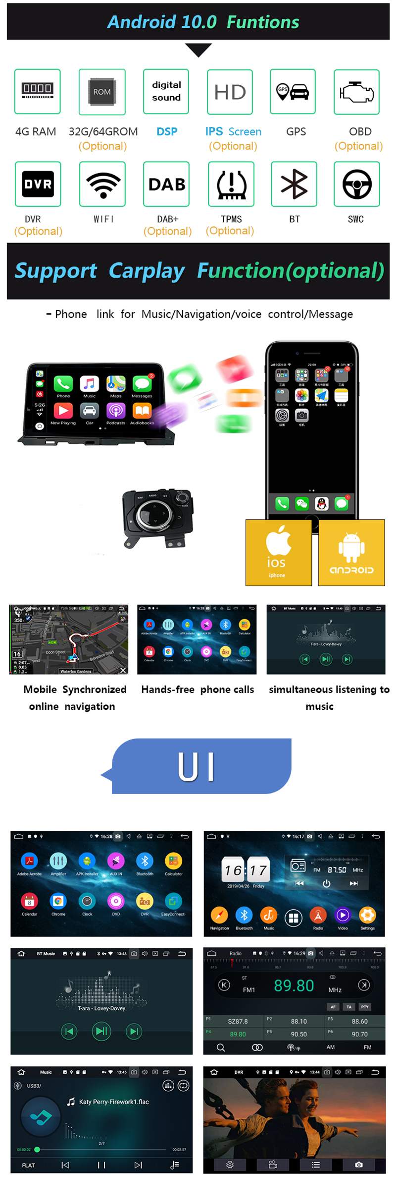 Android Car Auto Stereo Multimedia 2