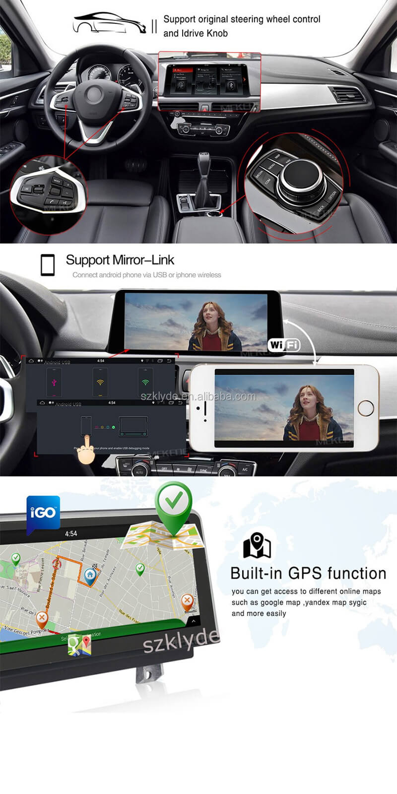 Car Auto Multimedia DVD Player 4