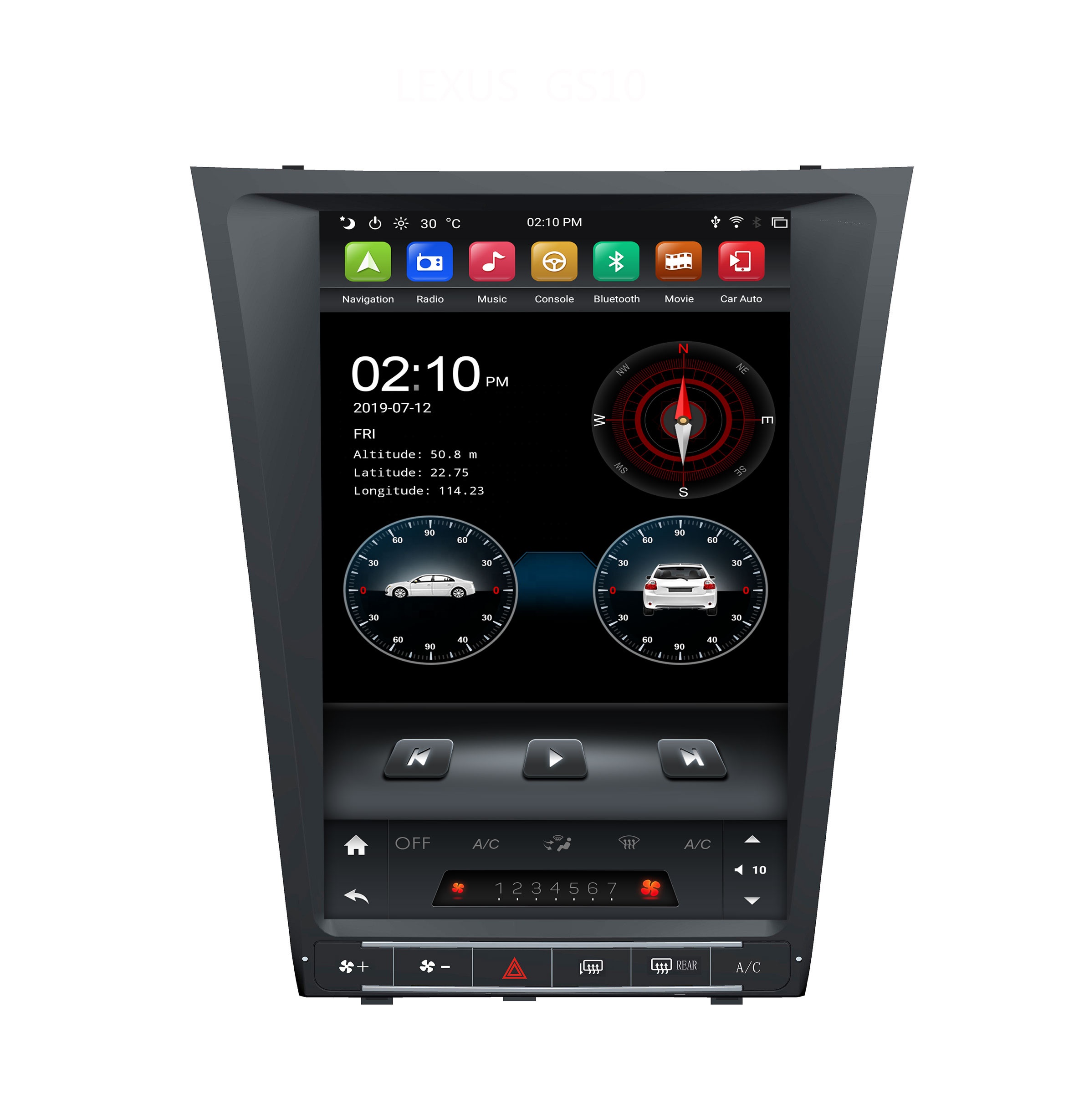 KD-12117 KLYDE Car multimedia player for Lexus GS450/GS350 Tesla Android