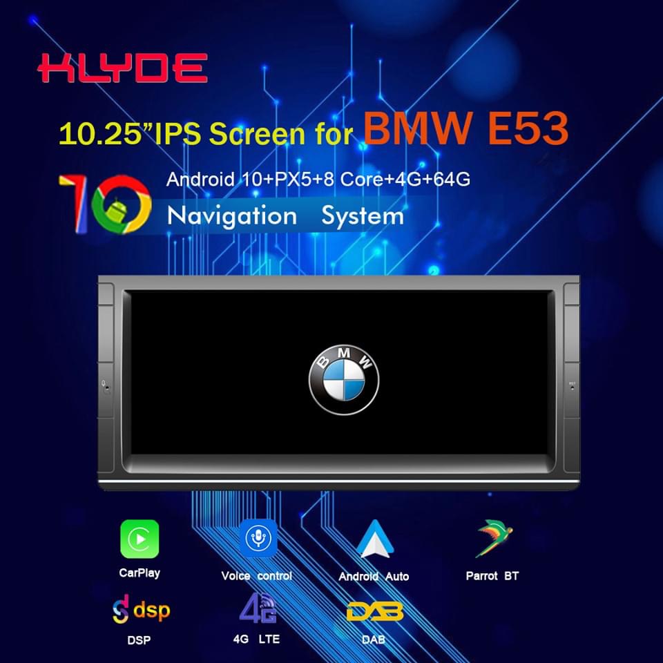 KD-1141 10.25 android 10 PX5 car radio android for E53 X5