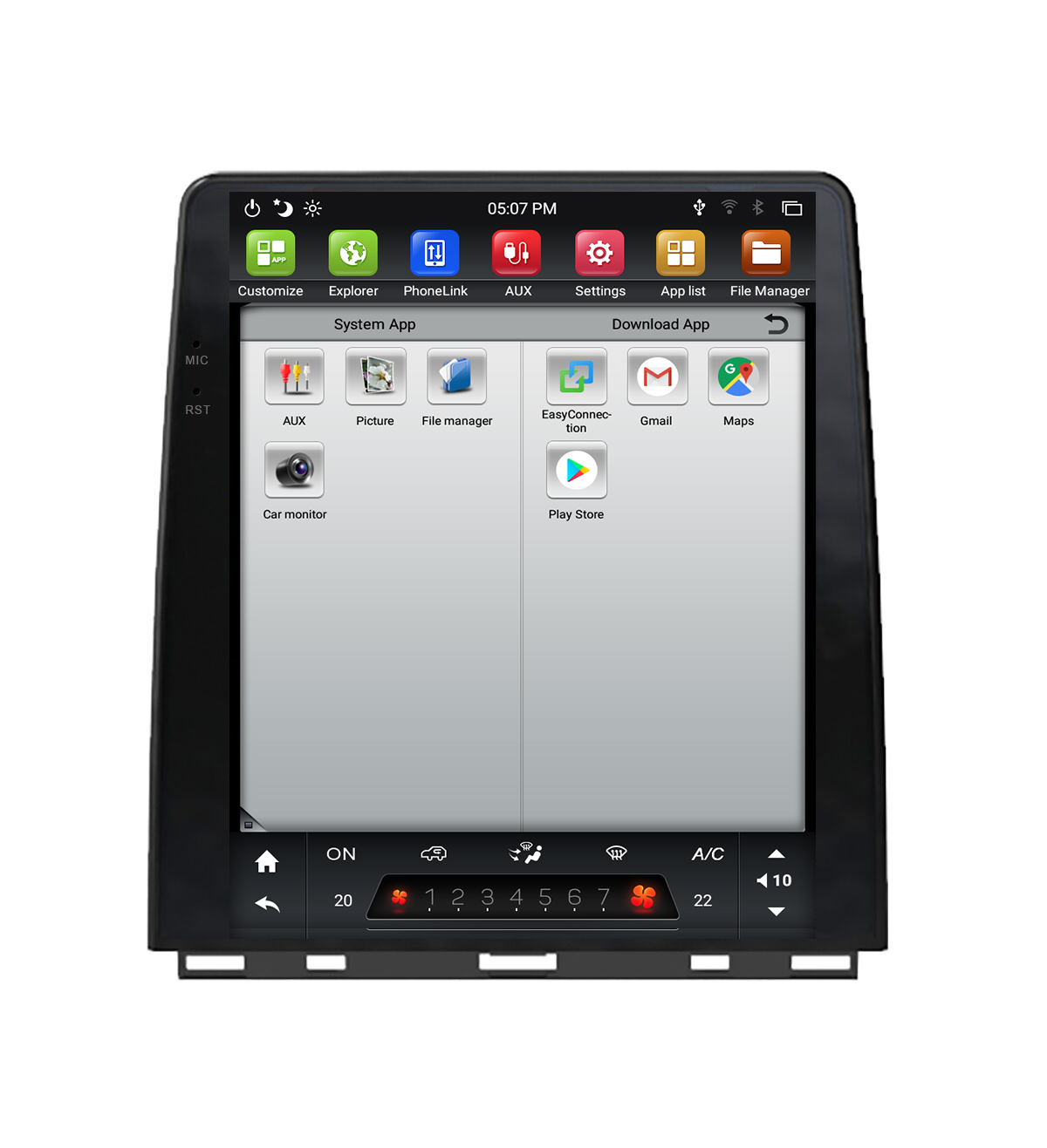 KD-97056 vertical Android car radio audio stereo for CLIO 5 2020 navigation