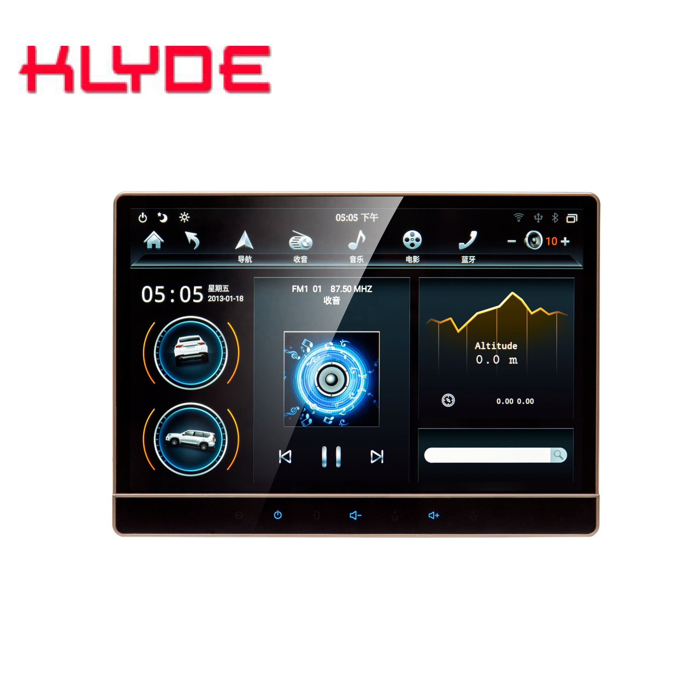 KD-8586B KLYDE car radio universal car stereo DSP GPS navigation video