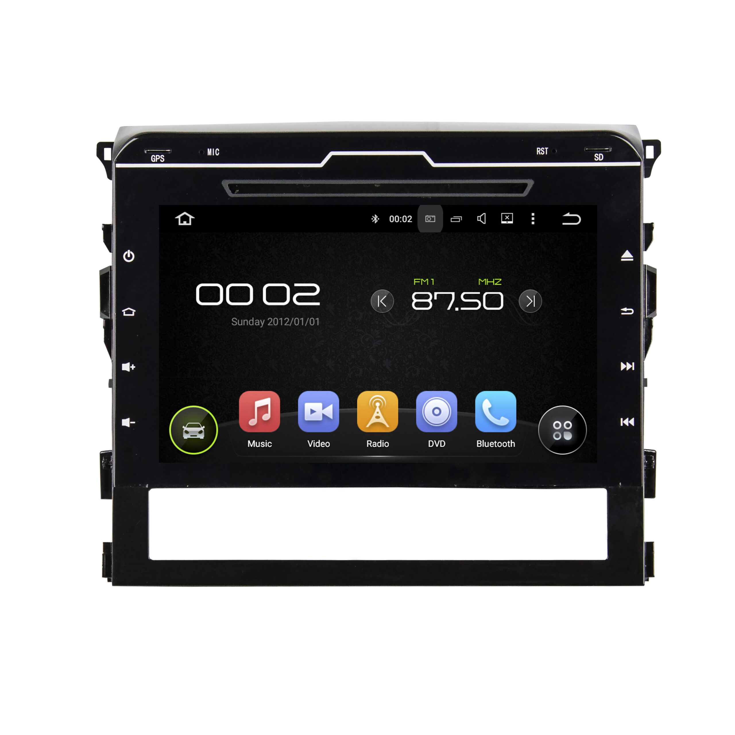 KD-9801 powered subwoofer car audio stereo for Land Cruiser