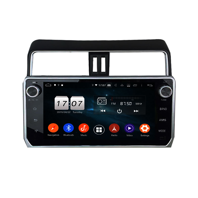 KD-1007 car multimedia player car radio for Prado 2017-2019