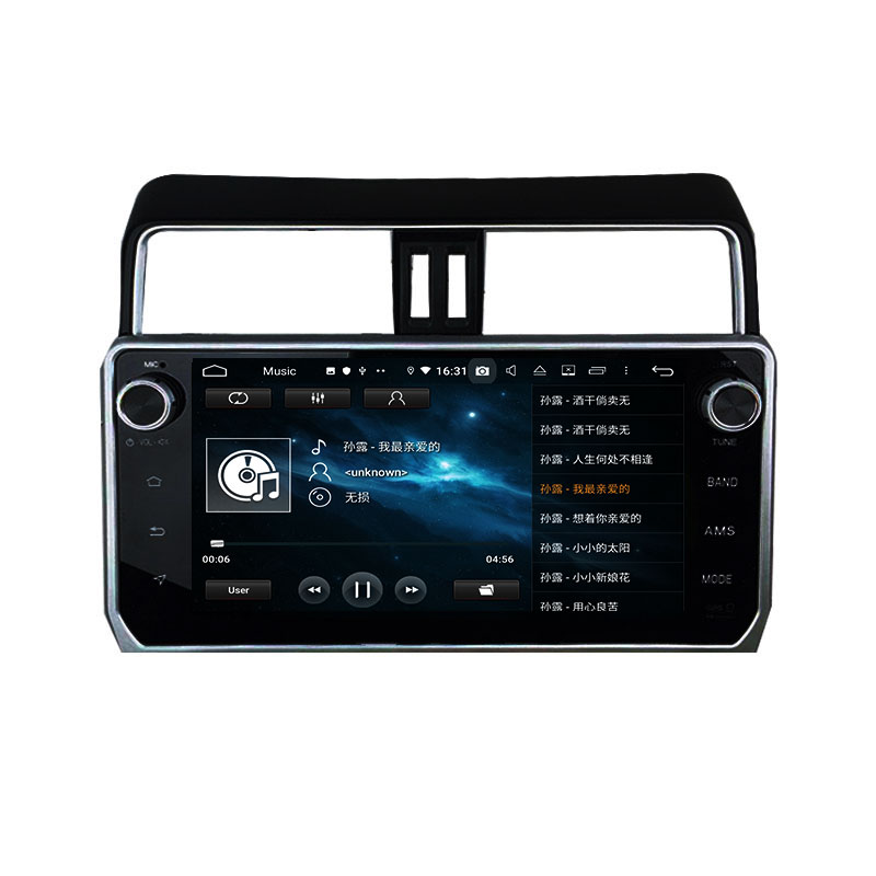 KD-1007 car multimedia player car radio for Prado 2017-2019