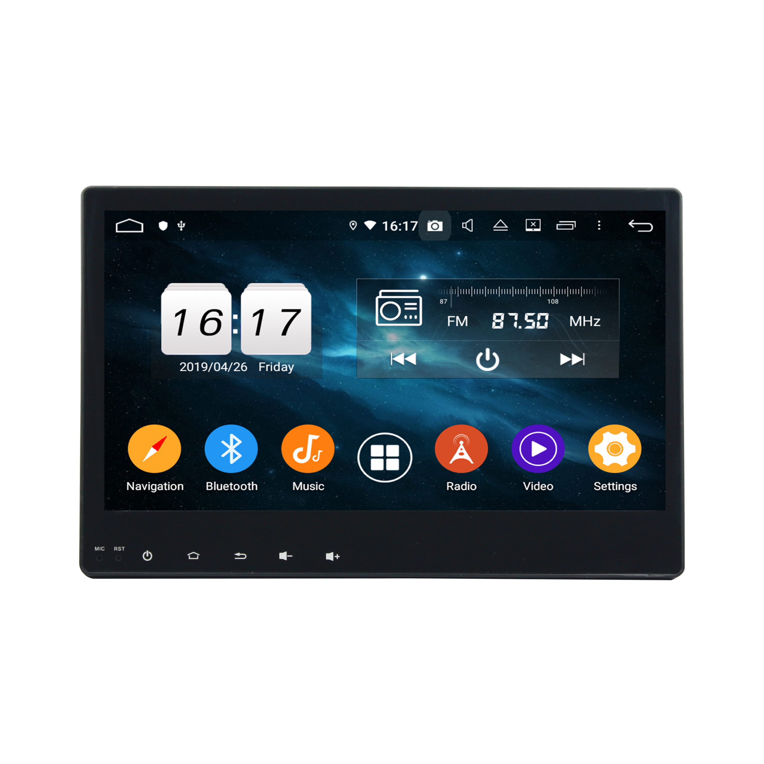 KD-1077 car navigation car multimedia player for Hilux 2016-2020