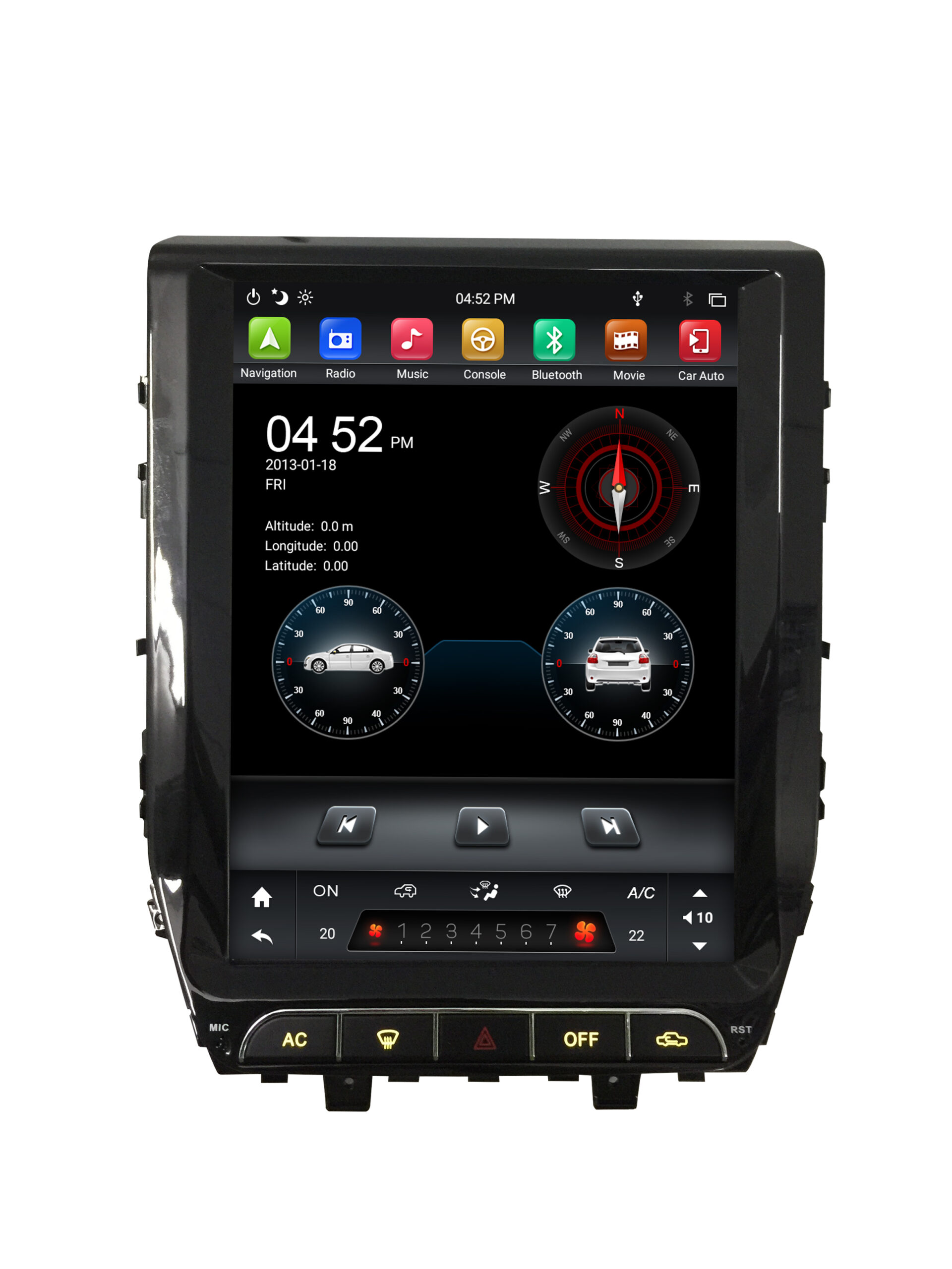 KD-12101 android touch screen car stereo with DSP WIFI for Land Cruiser