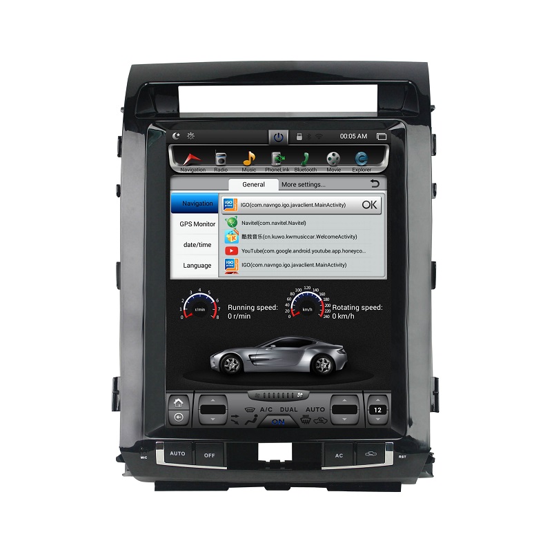 KD-12102 tesla radio screen car stereo for Land Cruiser 2007-2015