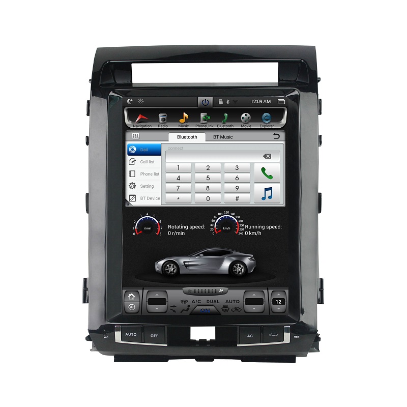 KD-12102 tesla radio screen car stereo for Land Cruiser  2007-2015