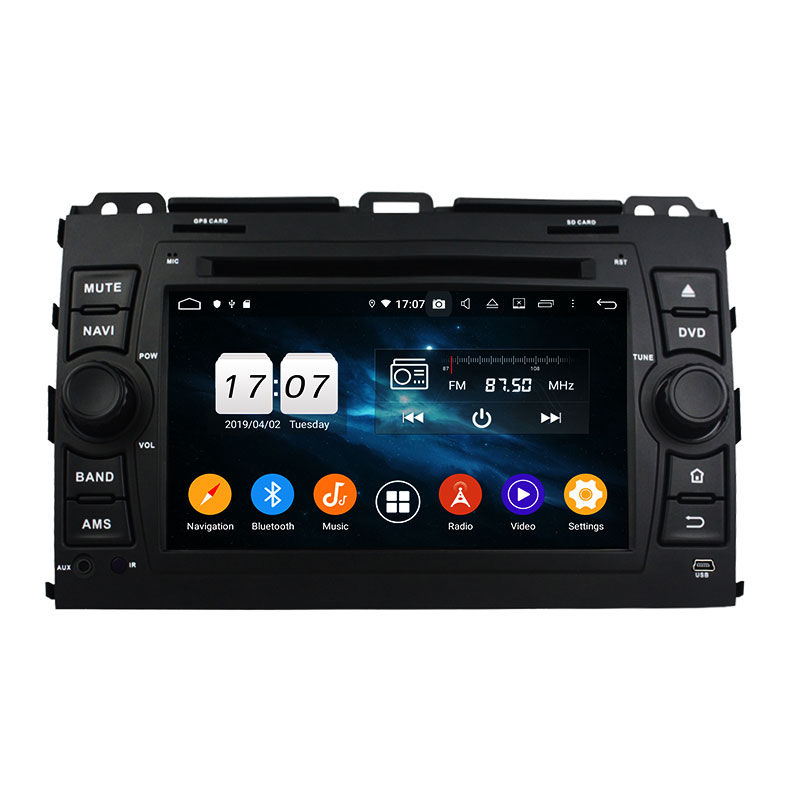 KD-7027 dvd player with bluetooth capability car multimedia system car radio for Prado