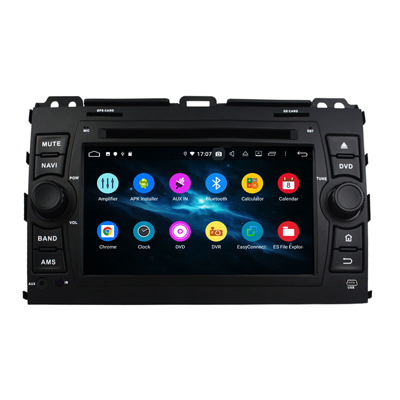 KD-7027 dvd player with bluetooth capability car multimedia system car radio for Prado