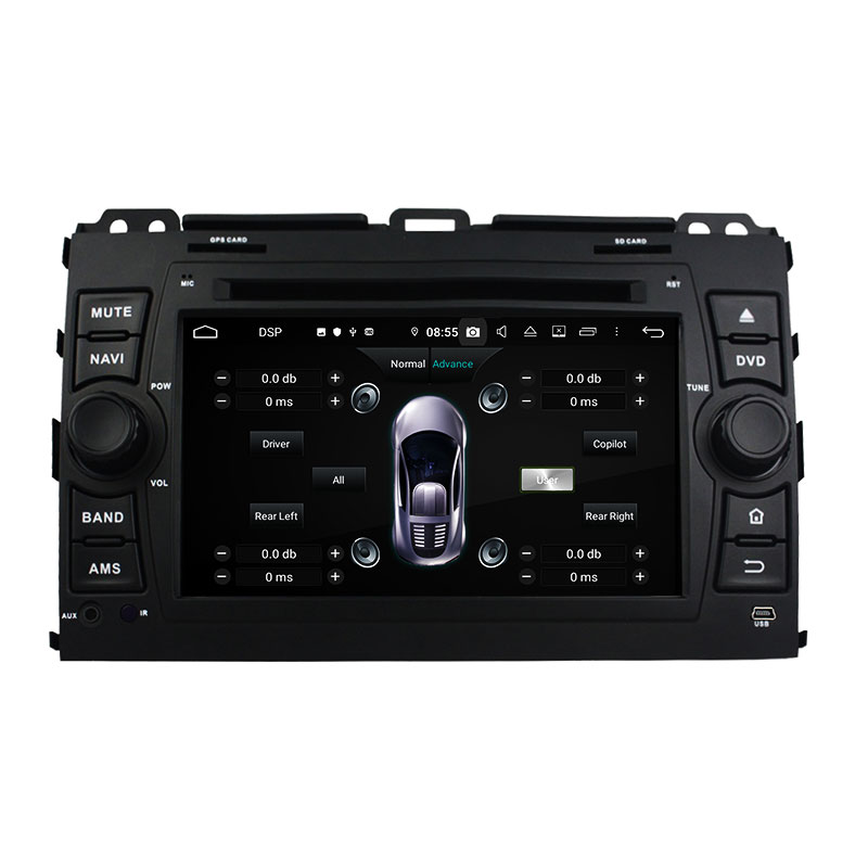 KD-7027 dvd player with bluetooth capability car multimedia system car radio for Prado