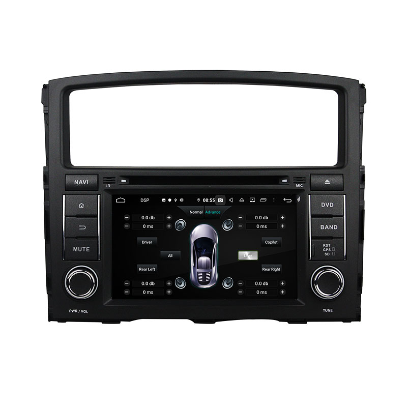 KD-7054 Android Car stereo Powered Subwoofer Car Audio Player for Mitsubishi PAJERO 2006-2012