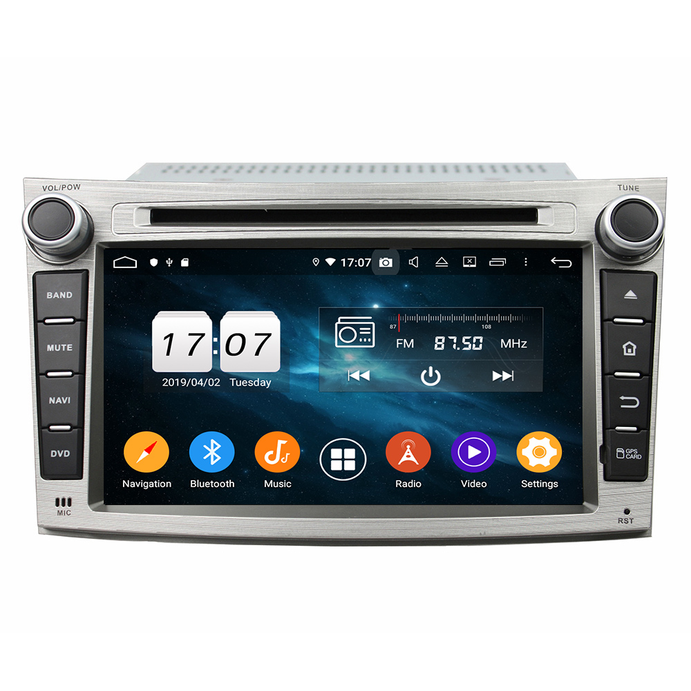 KD-7069 KLYDE car navigation powered subwoofer auto stereo player for Subaru Legacy/outback