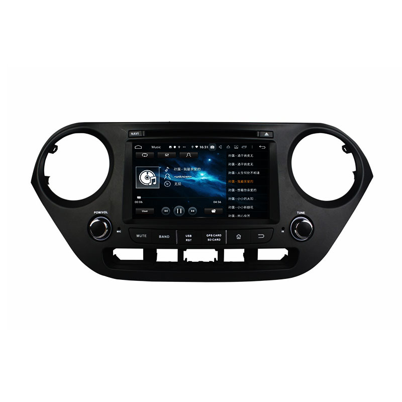 KD-7407 dual touch screen car stereo car audio for I10 2014-2015