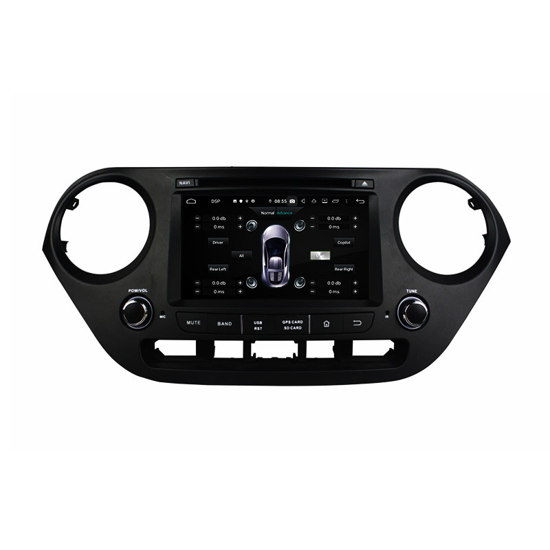 KD-7407 dual touch screen car stereo car audio for I10 2014-2015