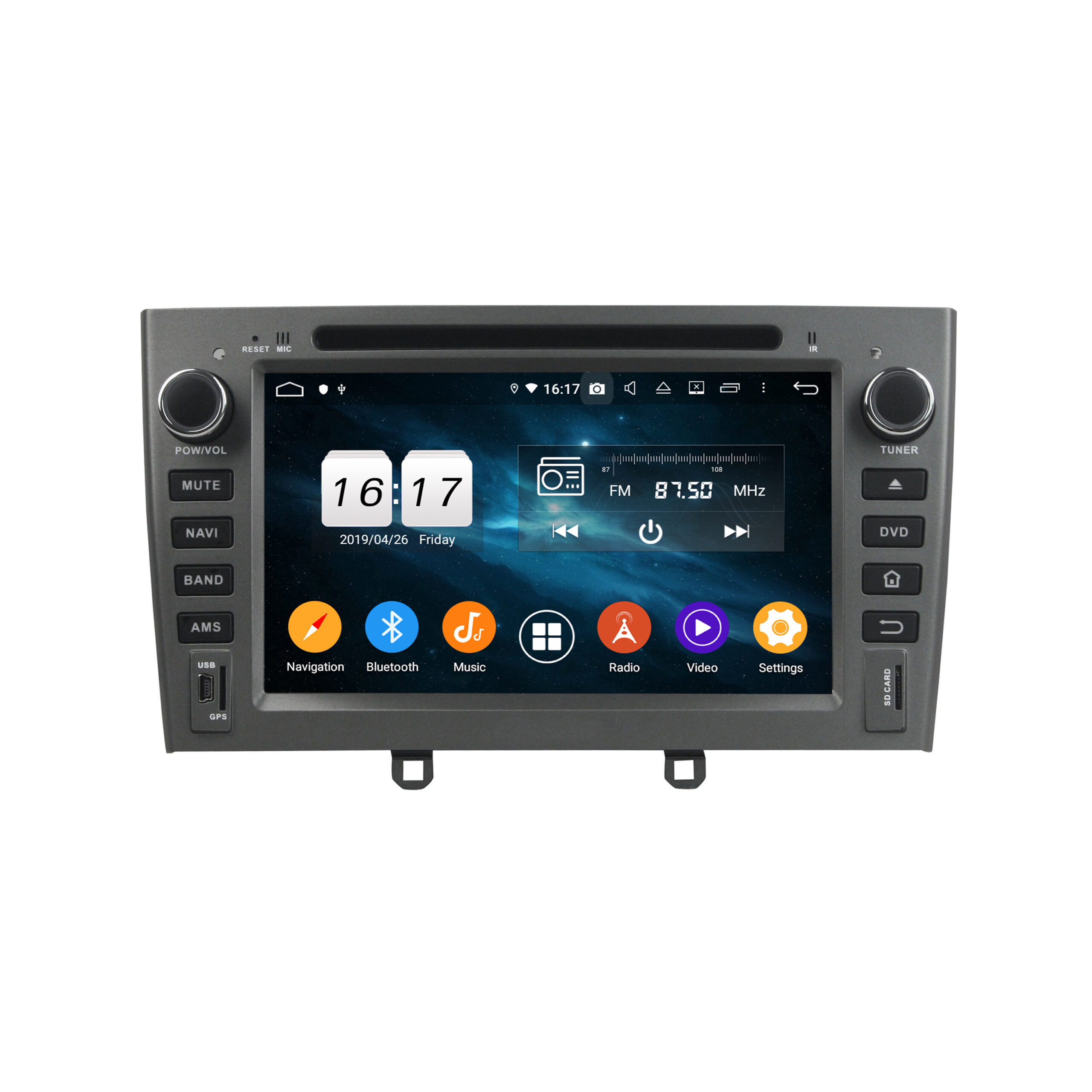 KD-7604  Car Radio Auto Stereo Navigation for PEUGEOT PG 408 2007-2010