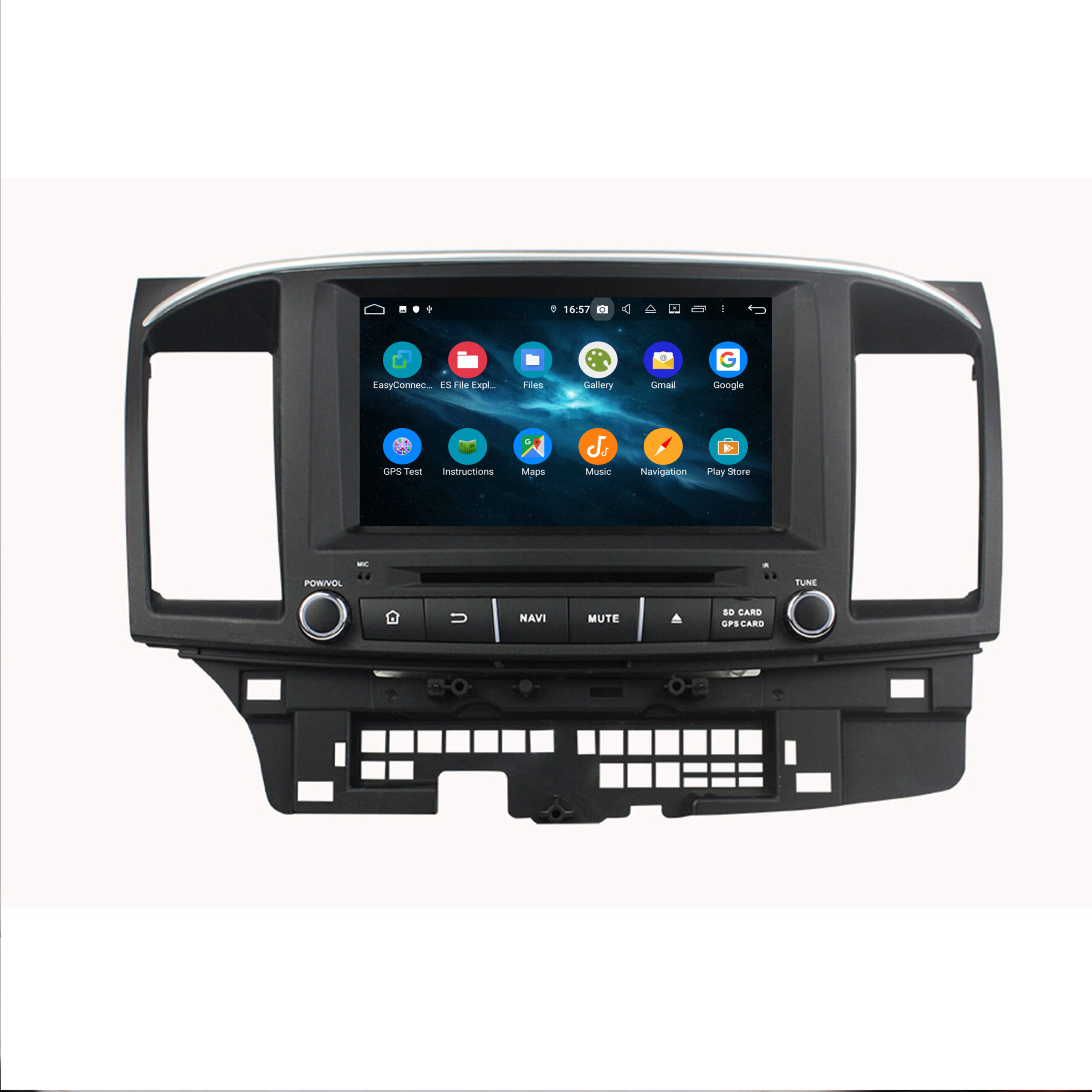 KD-8065 Car Multimedia stereo Powered Subwoofer Car Audio Player with GPS for Mitsubishi Lancer