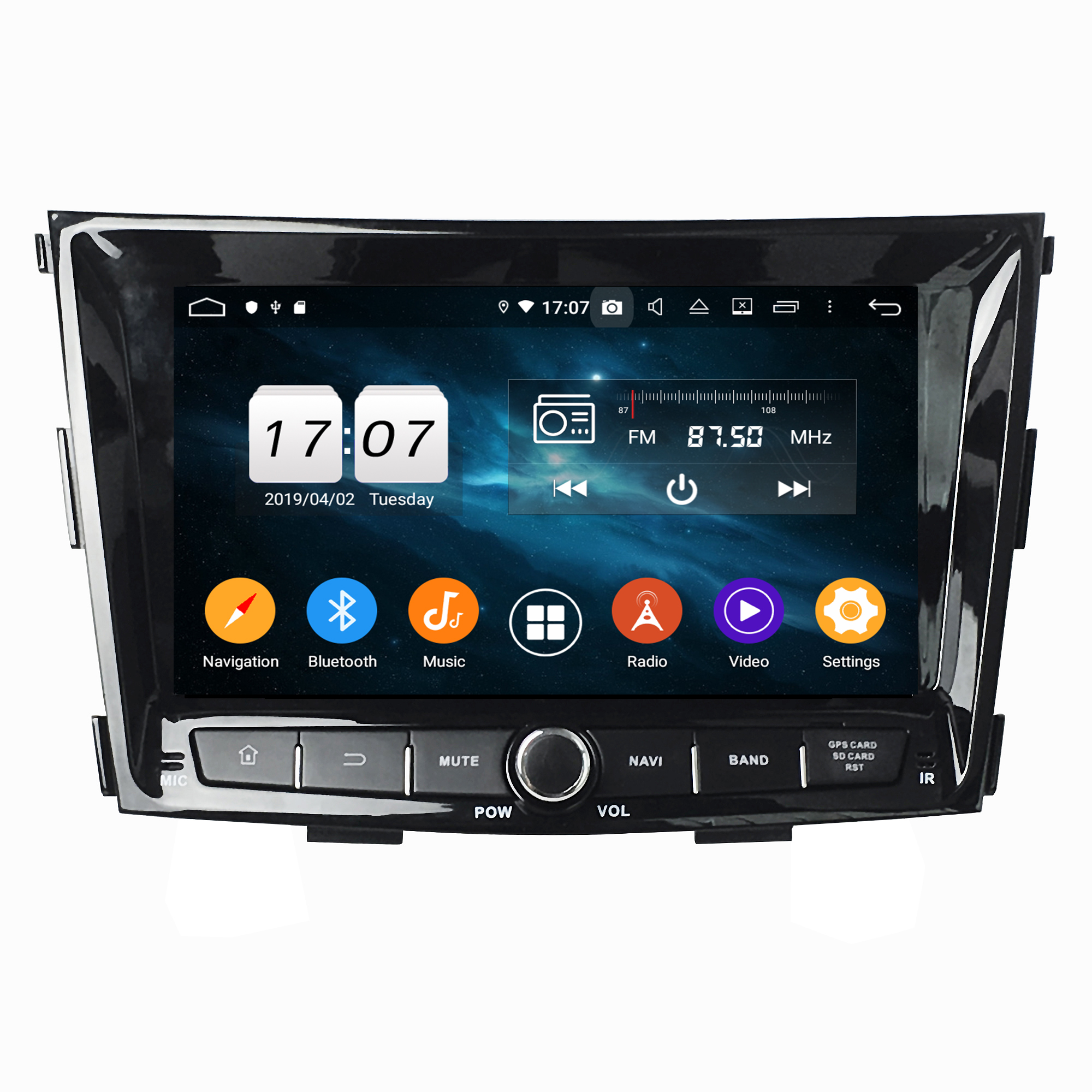 KD-8116 Car Navigation Player Auto Receiver For SsangYong Tivolan
