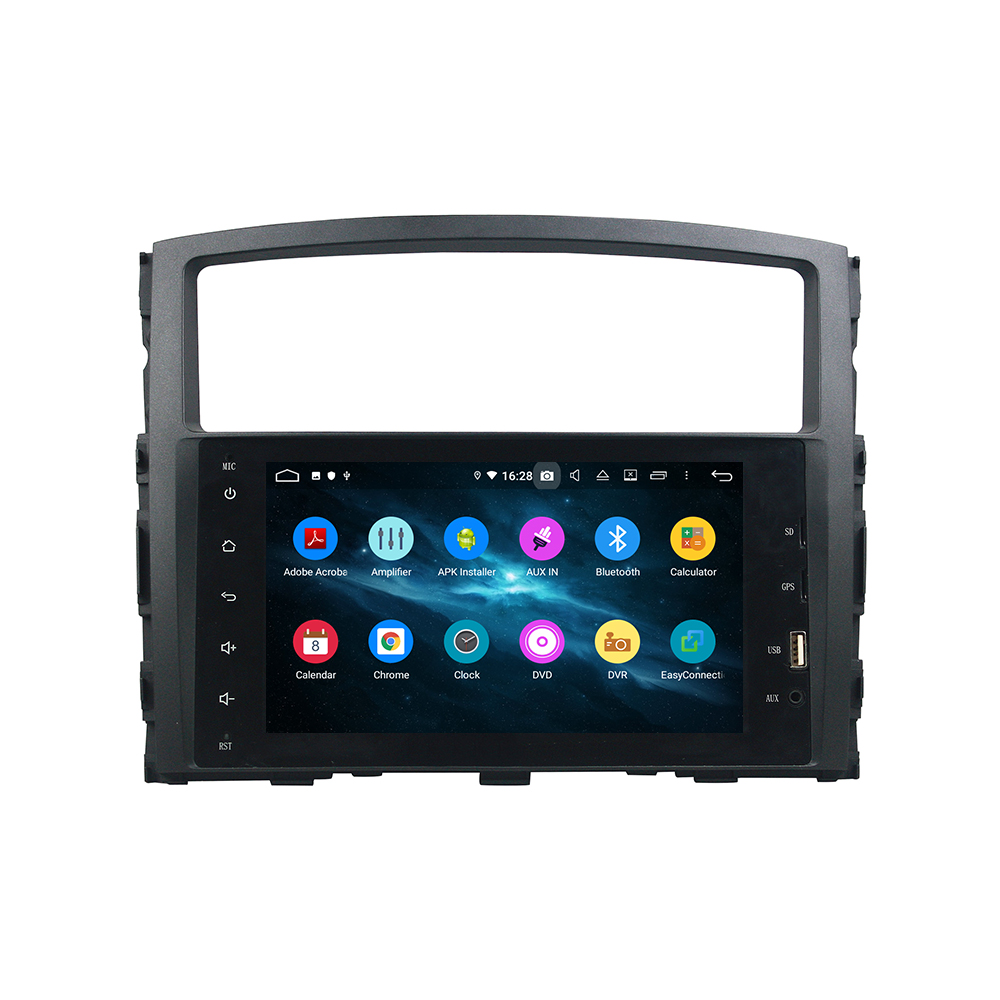 KD-8238 Android Car stereo Powered Subwoofer Car Audio Player for Mitsubishi PAJERO 2006-2012