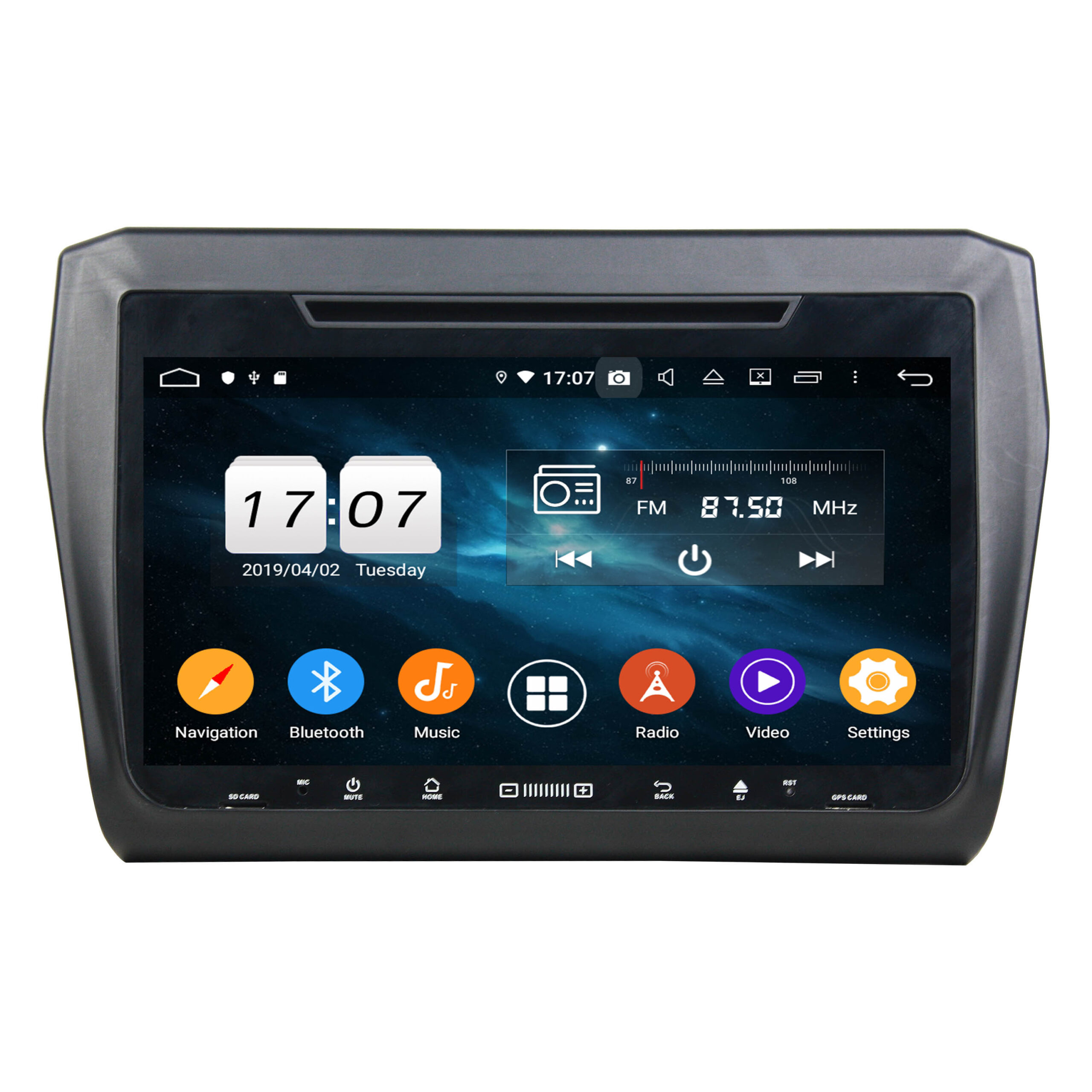 KD-8249 cheap bluetooth car stereo car dvd cd gps player for Suzuki Swift 2019-2020