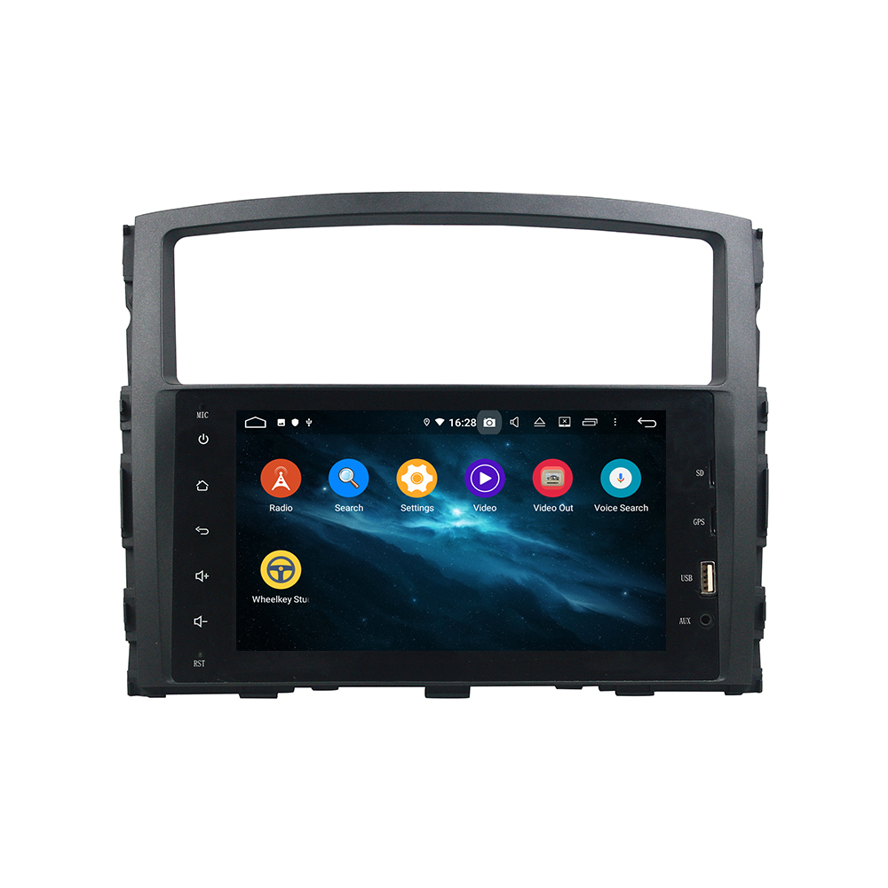 KD-8238 Android Car stereo Powered Subwoofer Car Audio Player for Mitsubishi PAJERO 2006-2012