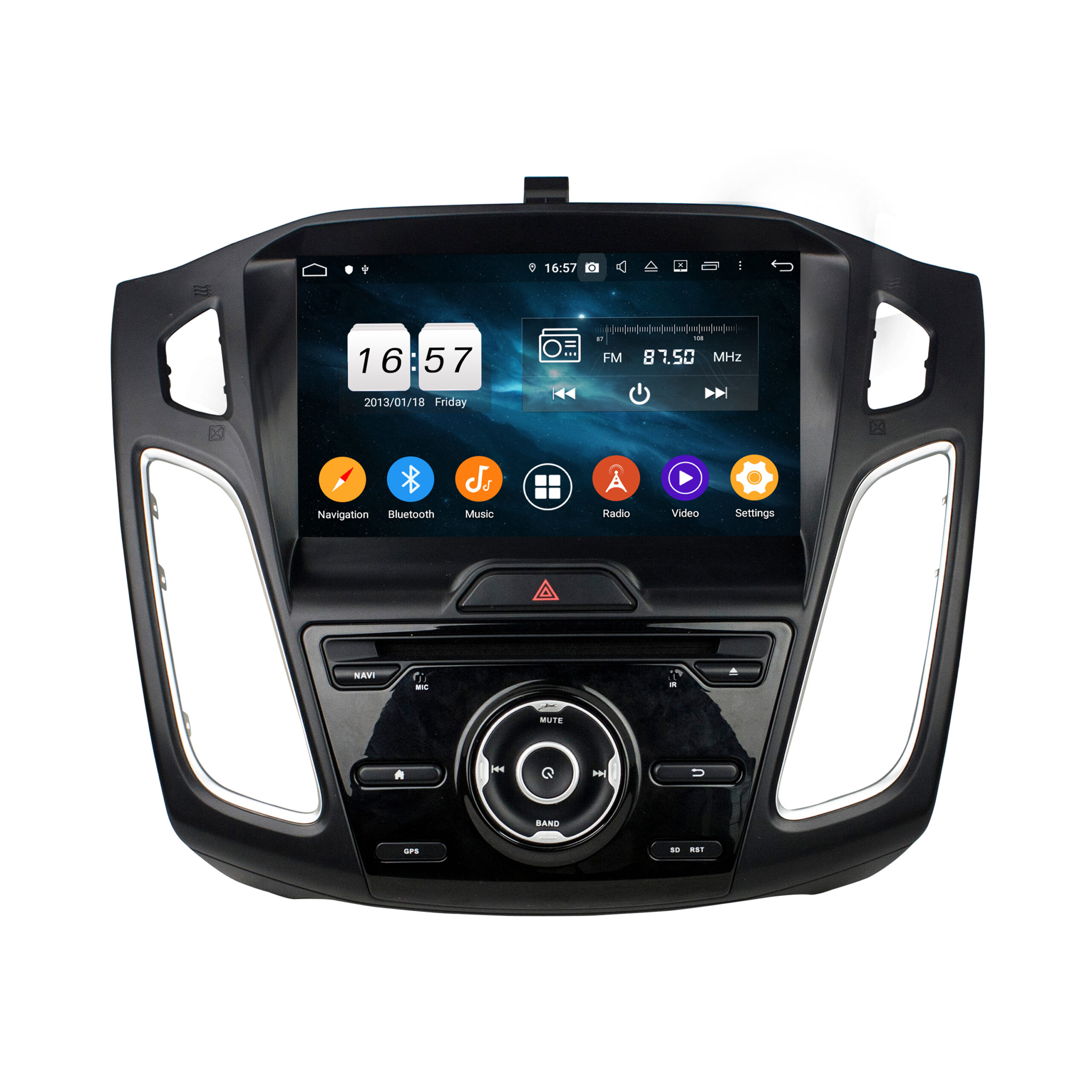 KD-9008 Car Radio Multimedia Player Auto Navigation for Ford Focus  2015-2018