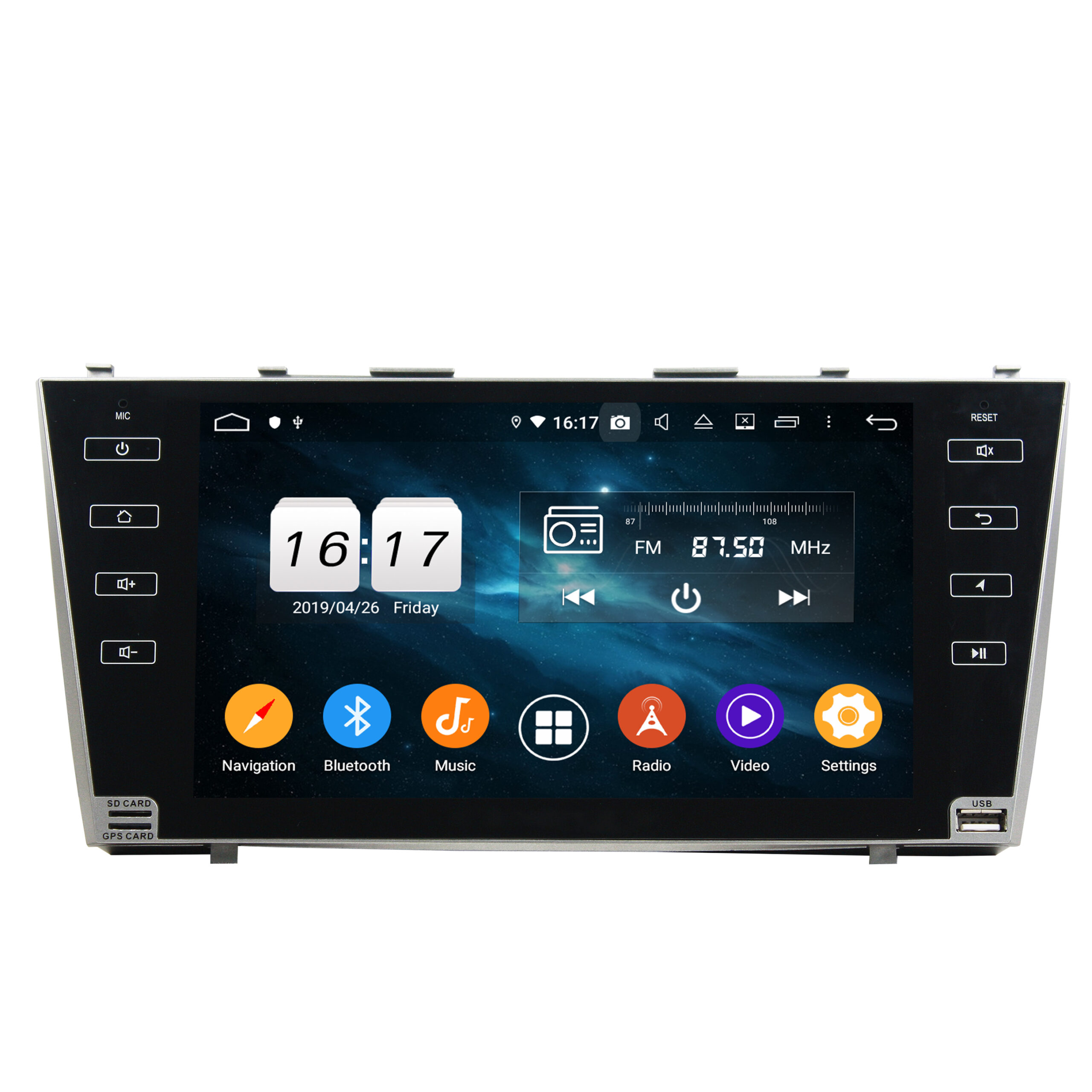 KD-9617 car navigation player stereo receiver for Camry 2007-2011