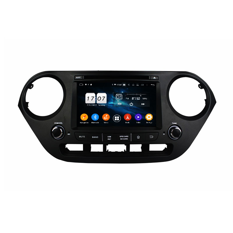 KD-7407 dual touch screen car stereo car audio for I10 2014-2015