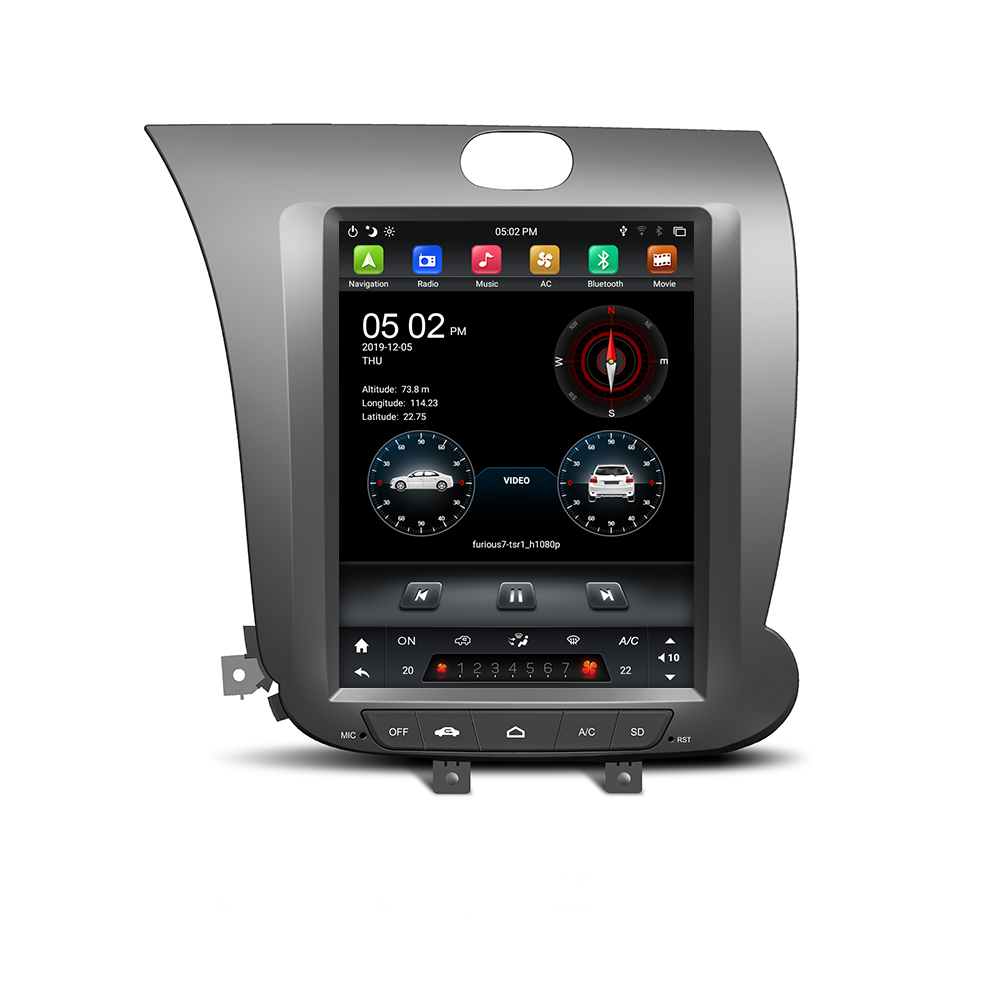KD-97034 tesla radio screen car navigation for Pajero Sport